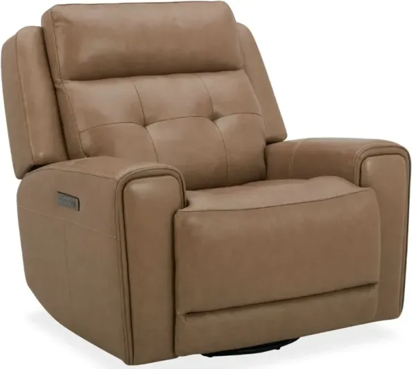 Liberty Furniture Carrington York Sand Leather Power Recliner