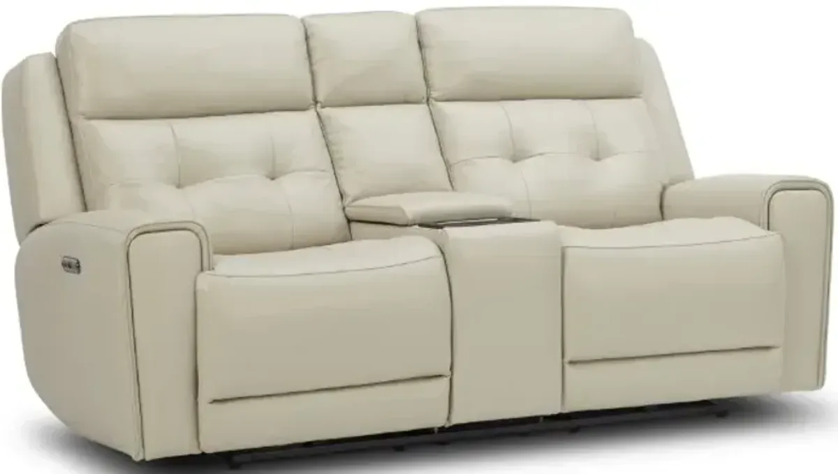 Liberty Furniture Carrington Baja Stone Power Reclining Loveseat