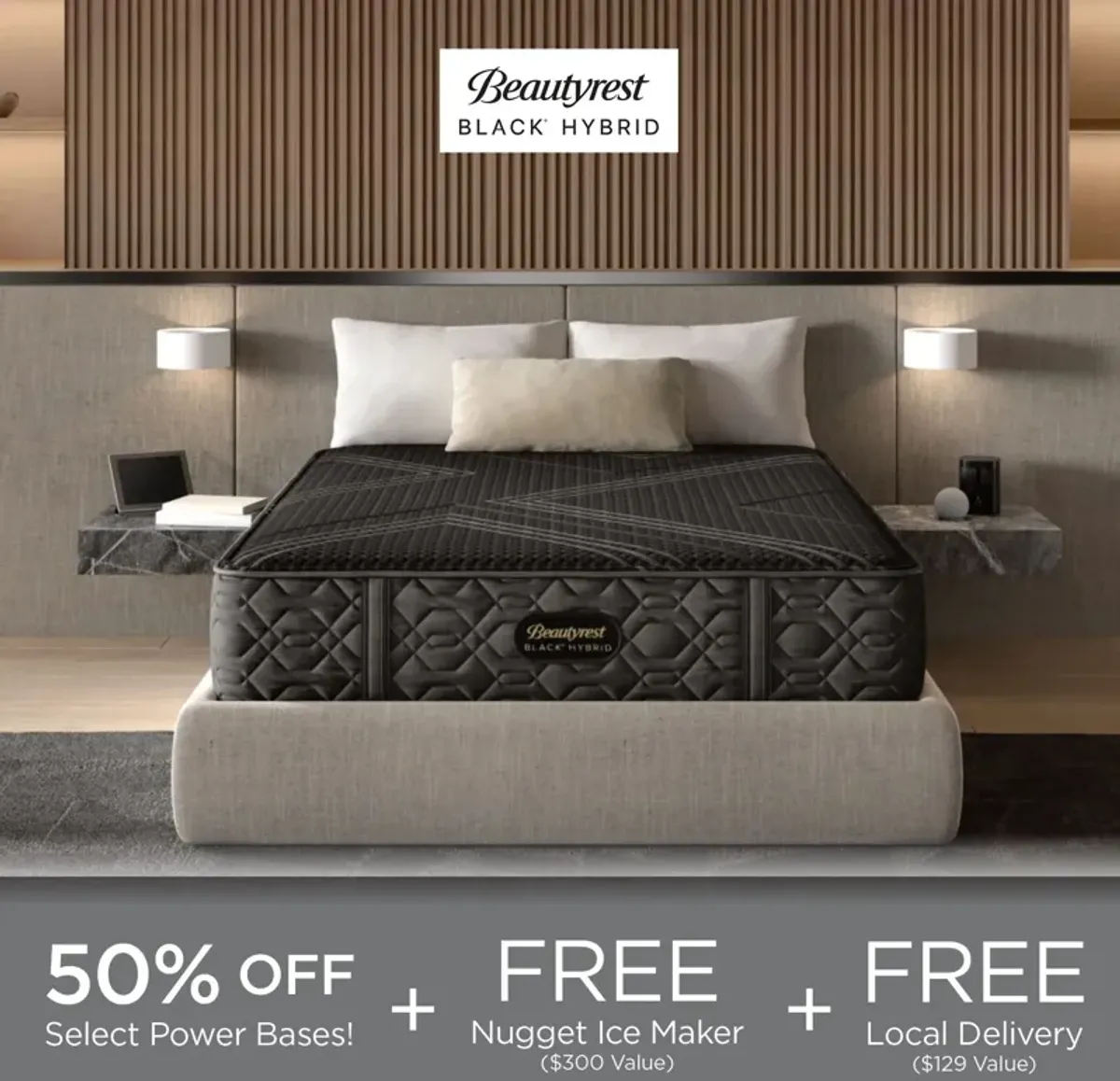 Beautyrest Black® Series 1 Hybrid 12.5" Firm Smooth Top King Mattress