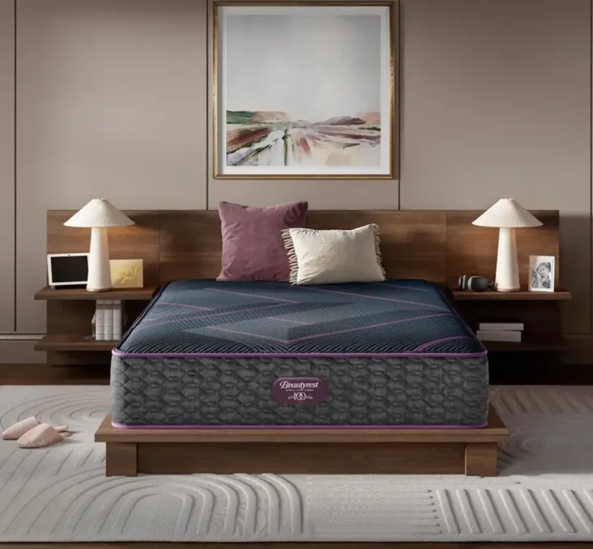Beautyrest® World Class Hybrid Level Three 13" Plush Smooth Top Queen Mattress