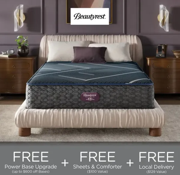 Beautyrest® World Class Hybrid Level Four 13.5" Plush Smooth Top Queen Mattress