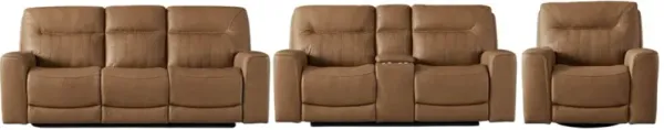 Liberty Furniture Bennett 3-Piece Butternut Reclining Seating Set