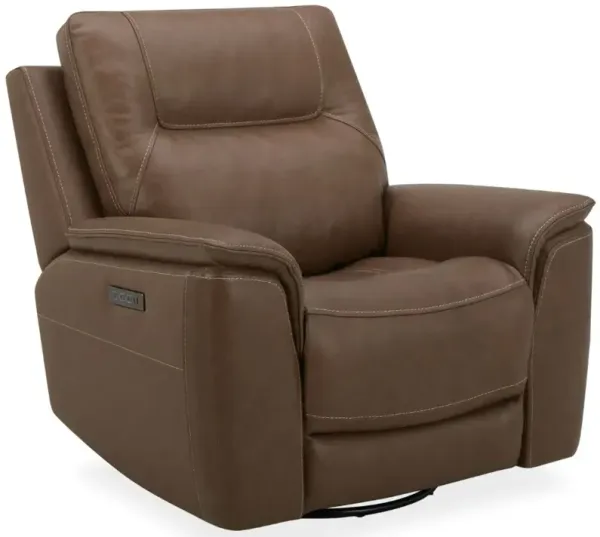 Liberty Furniture Collins York Chestnut Leather Power Recliner