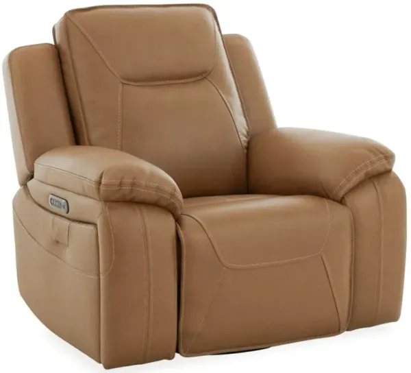 Liberty Furniture Callihan York Butternut Leather Power Recliner