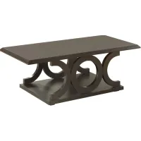 Coaster® Shelly Cappuccino C-Shaped Base Coffee Table