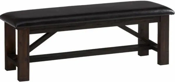 Jofran Inc. Kona Grove Deep Chocolate Upholstered Bench