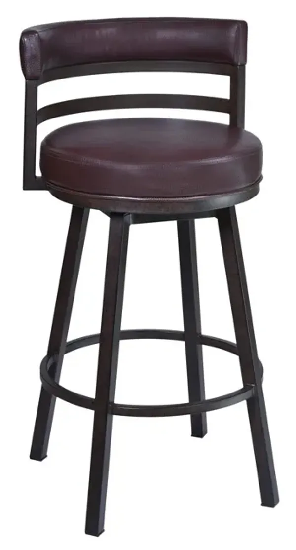 Armen Living Titana 26" Auburn Bay Barstool 