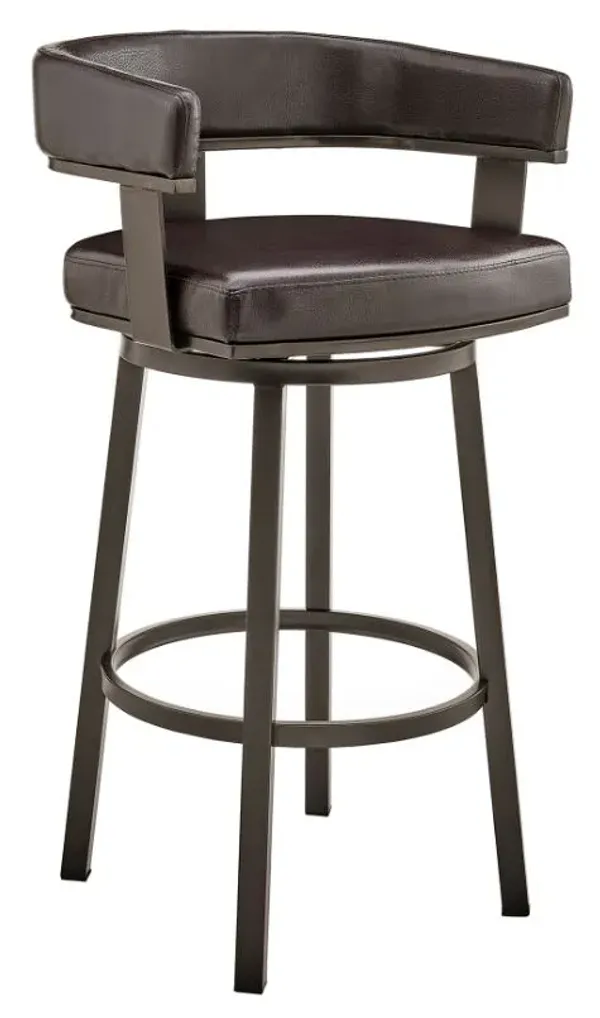 Armen Living Cohen Brown 30" Swivel Bar Stool