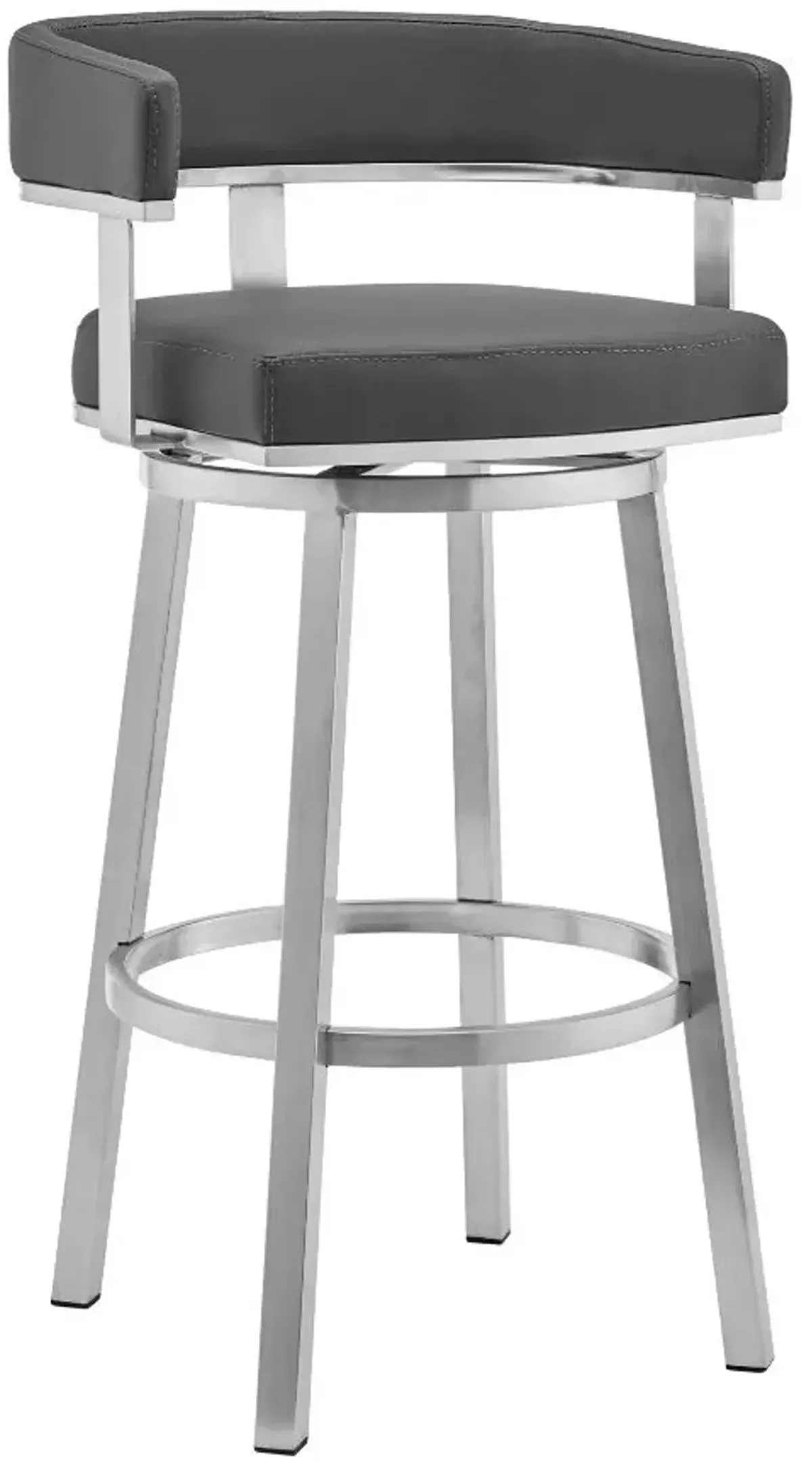 Armen Living Cohen Gray 30" Swivel Bar Stool