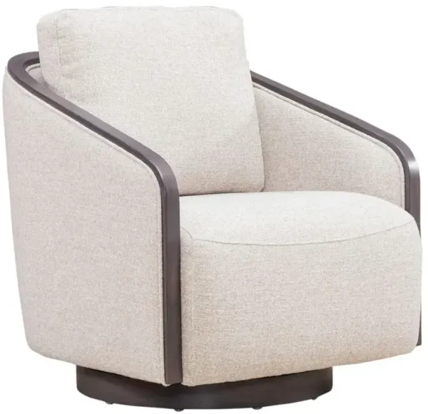 Liberty Furniture Nora Dark Brown Swivel Accent Chair