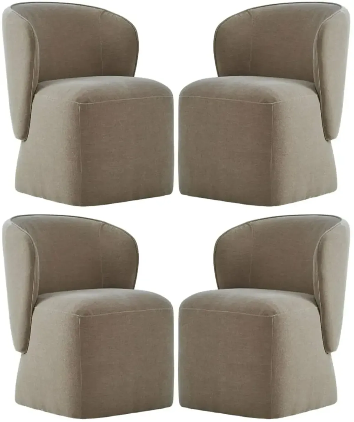 Liberty Furniture Accent Dining 4-Piece Wicker Shelter Side Panels Chair Set