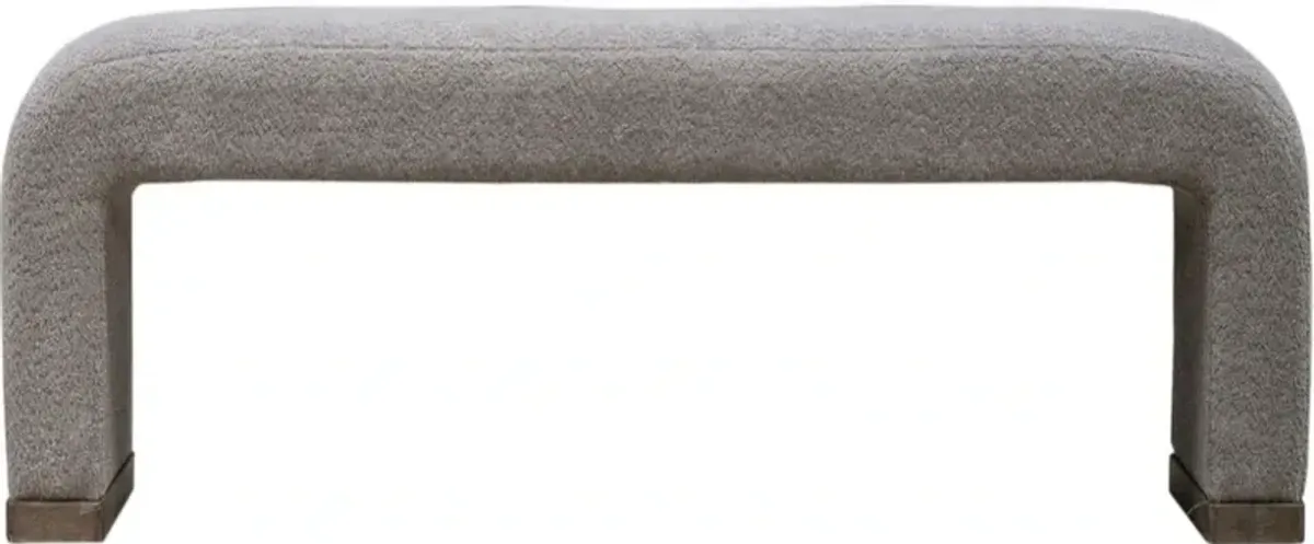 Liberty Furniture Cascade Falls Gray Mist/Satin Espresso Bench