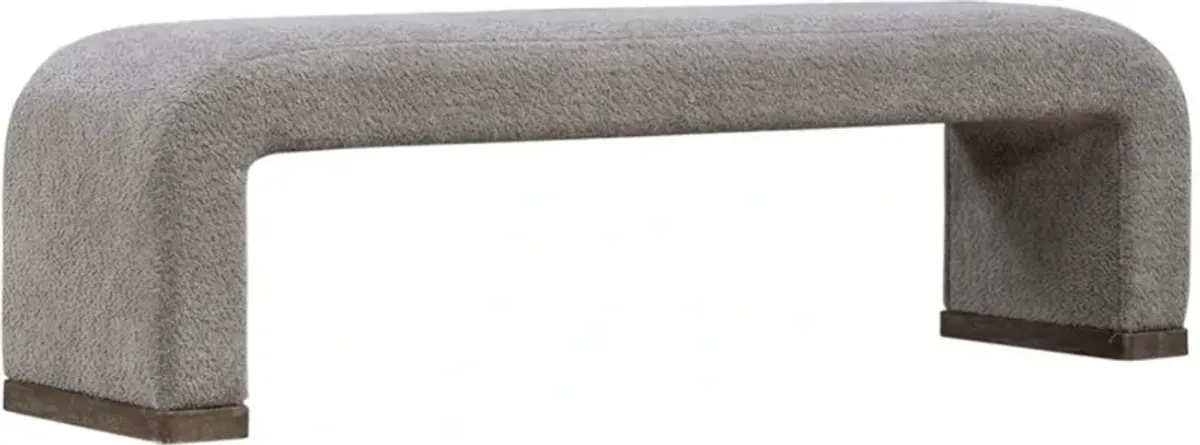 Liberty Furniture Cascade Falls Gray Mist/Satin Espresso Bench