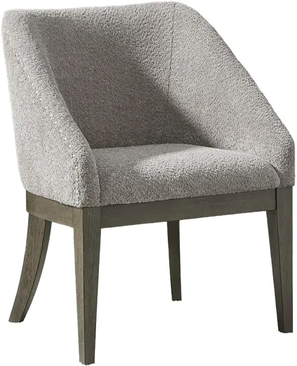 Liberty Furniture Cascade Falls Gray Mist/Satin Espresso Upholstered Side Chair