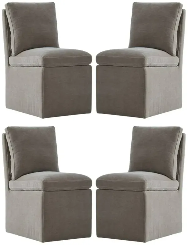 Liberty Furniture Accent Dining 4-Piece Truffle Pillowtop Side Chair Set