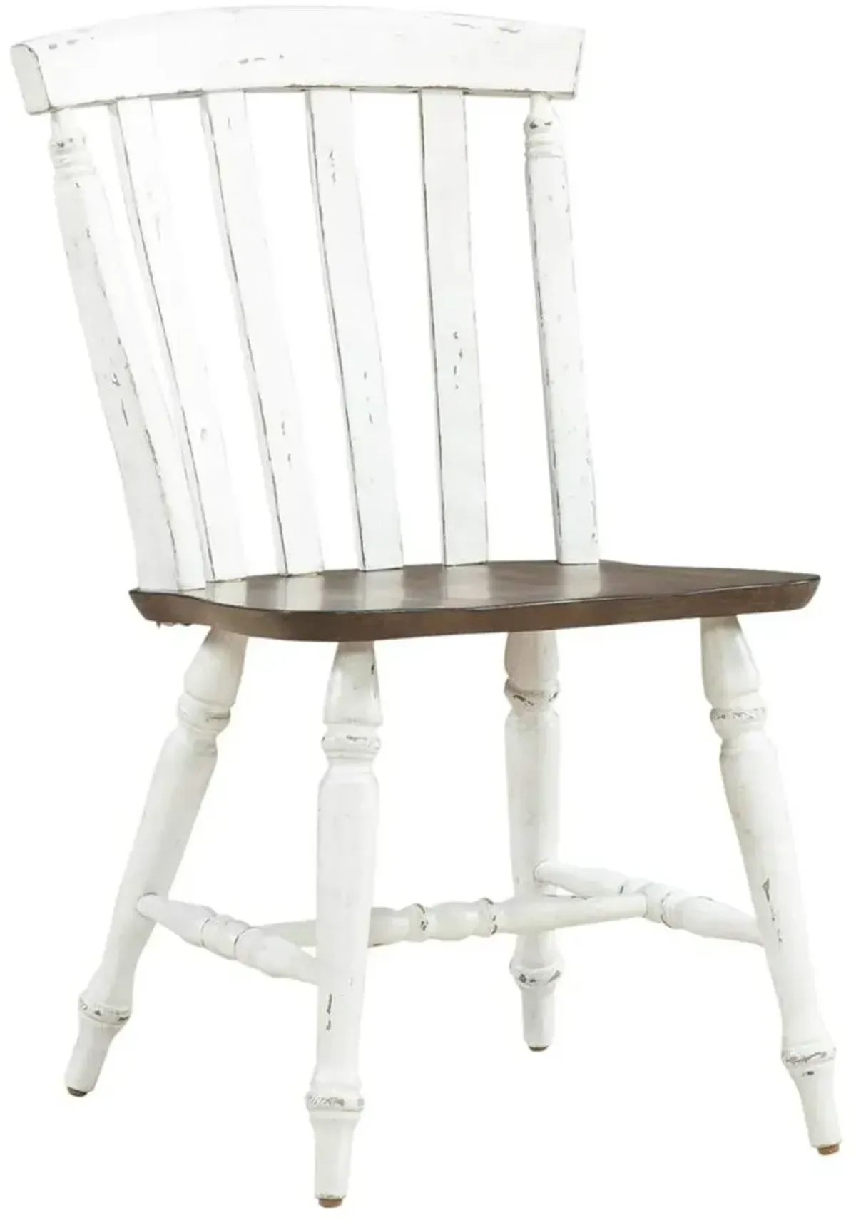 Liberty Furniture Al Fresco Graphite/Whitestone Slat Back Side Chair