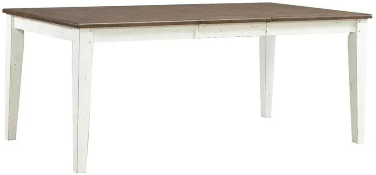 Liberty Furniture Al Fresco 6-Piece Graphite/Whitestone Dining Table Set