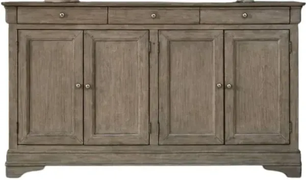 Liberty Furniture Morrow Bay Porcelain White/Sandy Taupe Hall Buffet