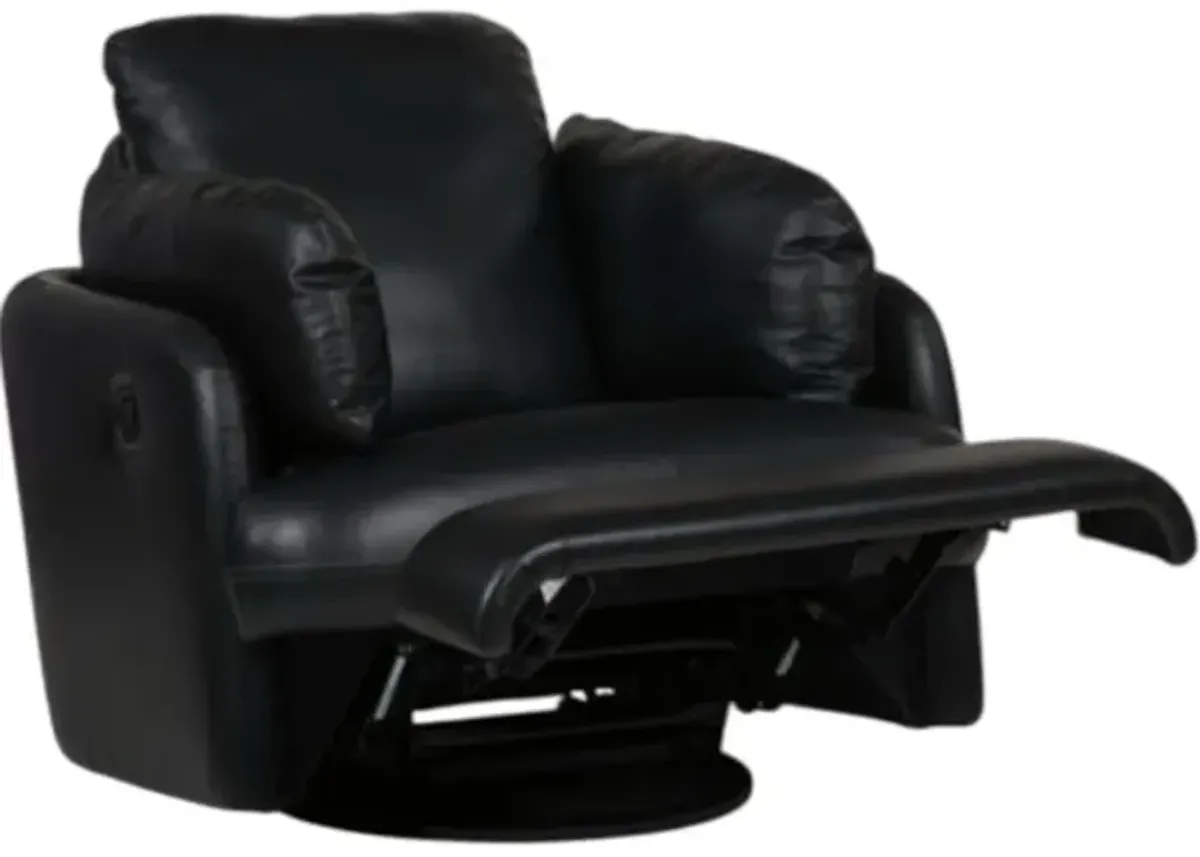 Signature Design by Ashley® ModMax II Black Manual Swivel Glider Recliner