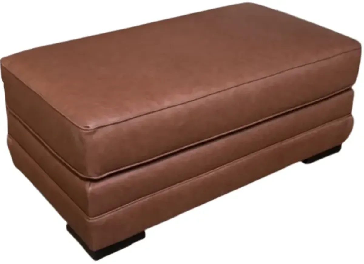 Benchcraft® VillaCourt Caramel Ottoman
