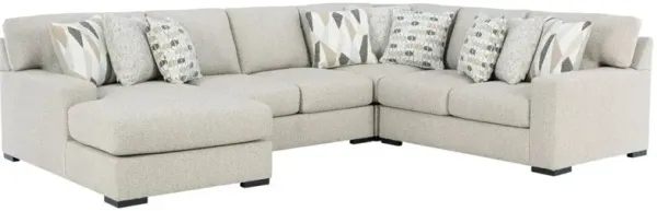 Benchcraft® Laurelgrove 4-Piece Pebble Left Arm Facing Sectional and Chaise