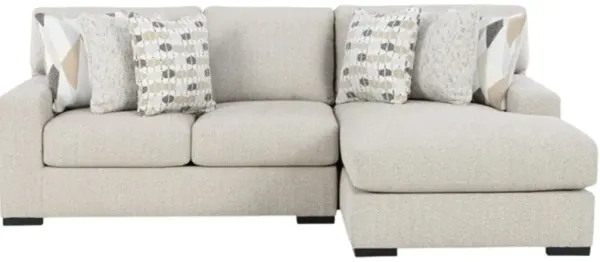 Benchcraft® Laurelgrove 2-Piece Pebble Right-Arm Facing Sectional and Chaise