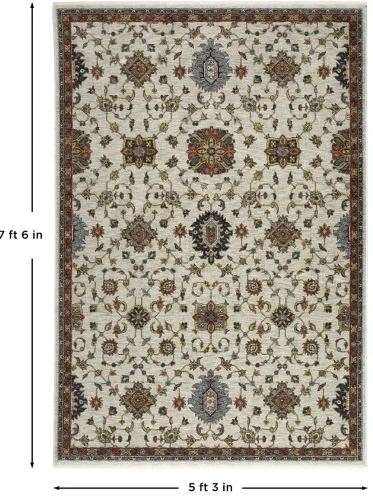 Oriental Weavers Aberdeen 5'x8' Style 19 Area Rug