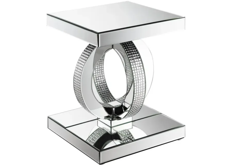 Coaster® Breena Mirror Beveled End Table