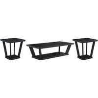 Coaster® 3-Piece Black Occasional Table Set