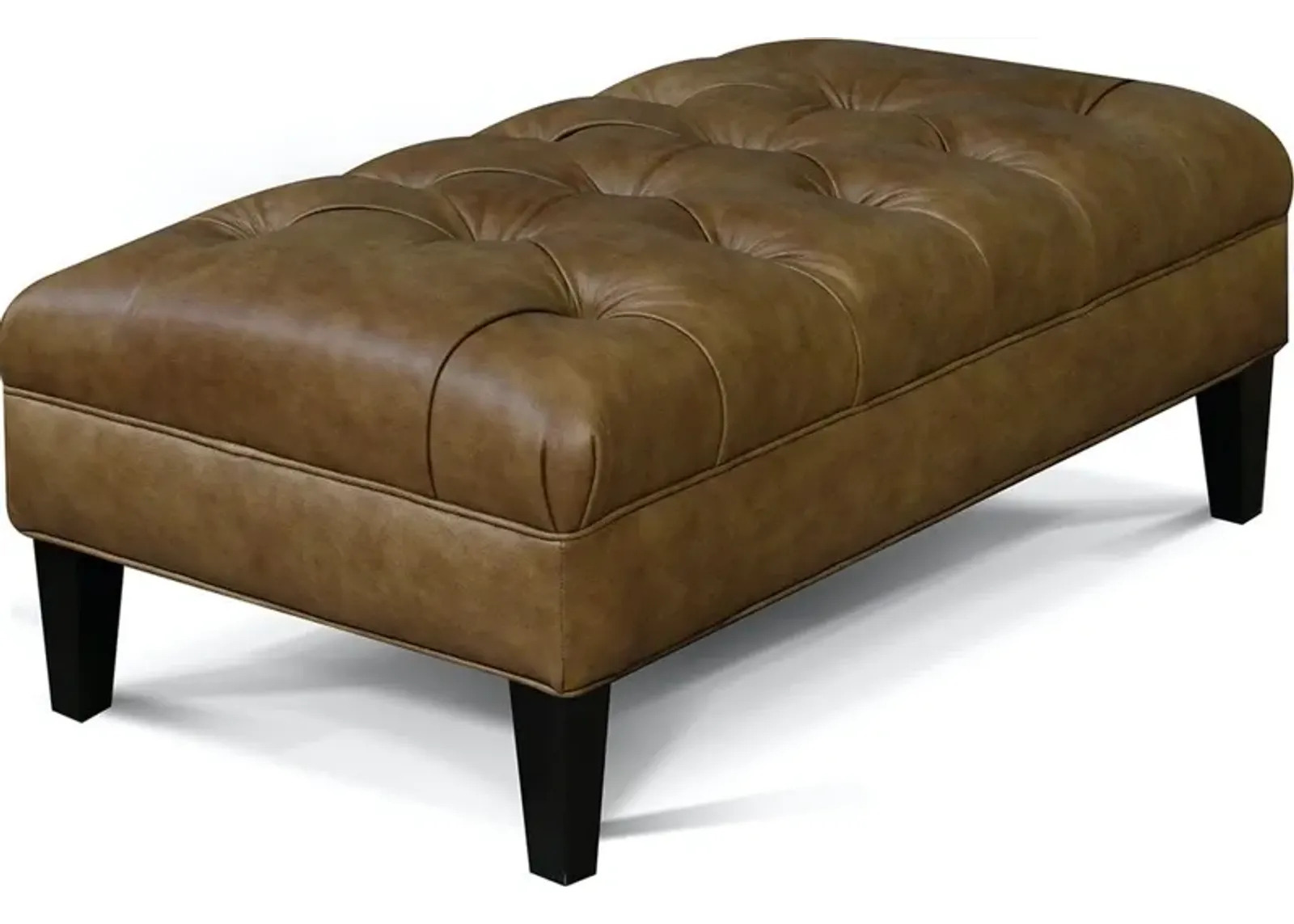 England Furniture Customizable Canton Leather Cocktail Ottoman