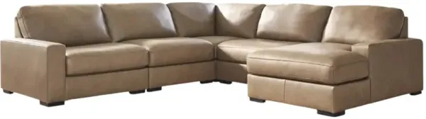 Benchcraft® Veronella 5-Piece Sahara Right-Arm Facing Sectional and Chaise