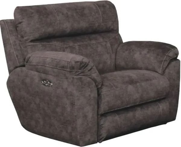 iAmerica Canyon Smoke Lay-Flat Recliner with Power Headrest and Lumbar
