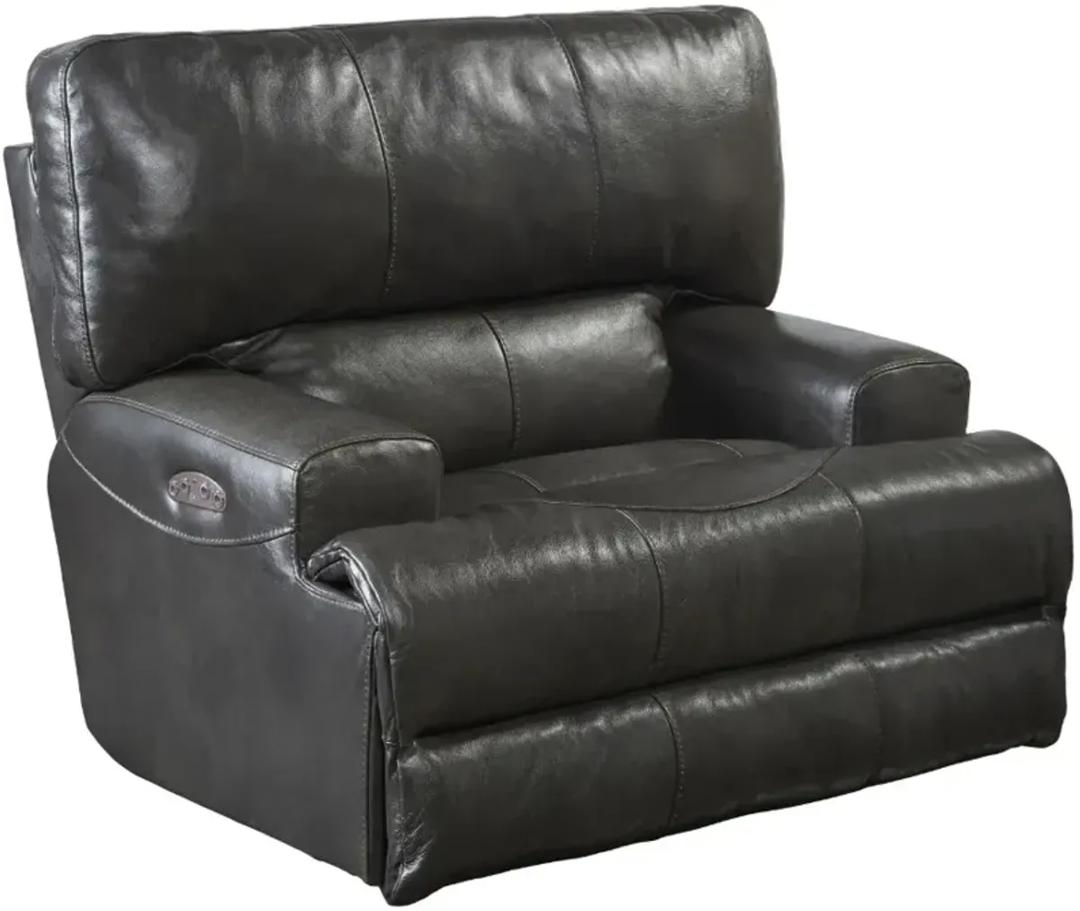 iAmerica Roberto Steel Power Recliner with Power Headrest and Lumbar Lay Flat