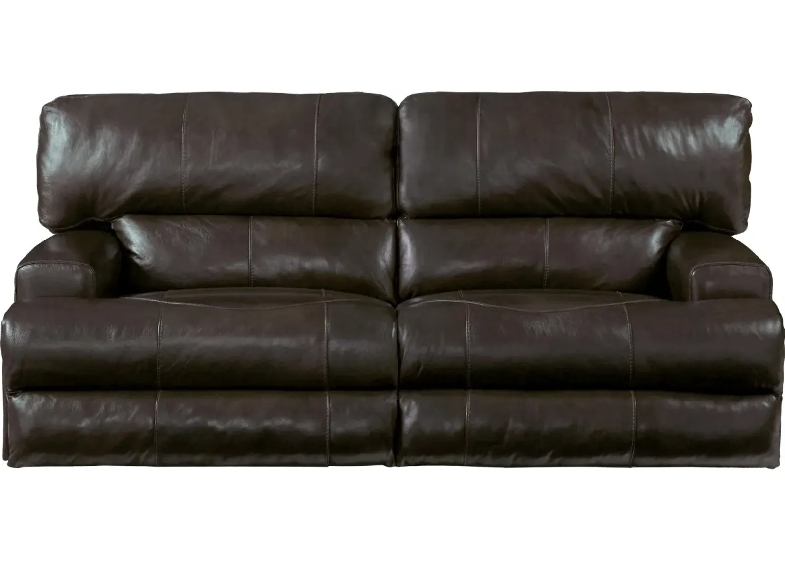 iAmerica Roberto Chocolate Power Headrest with Lumbar Power Lay Flat Reclining Sofa