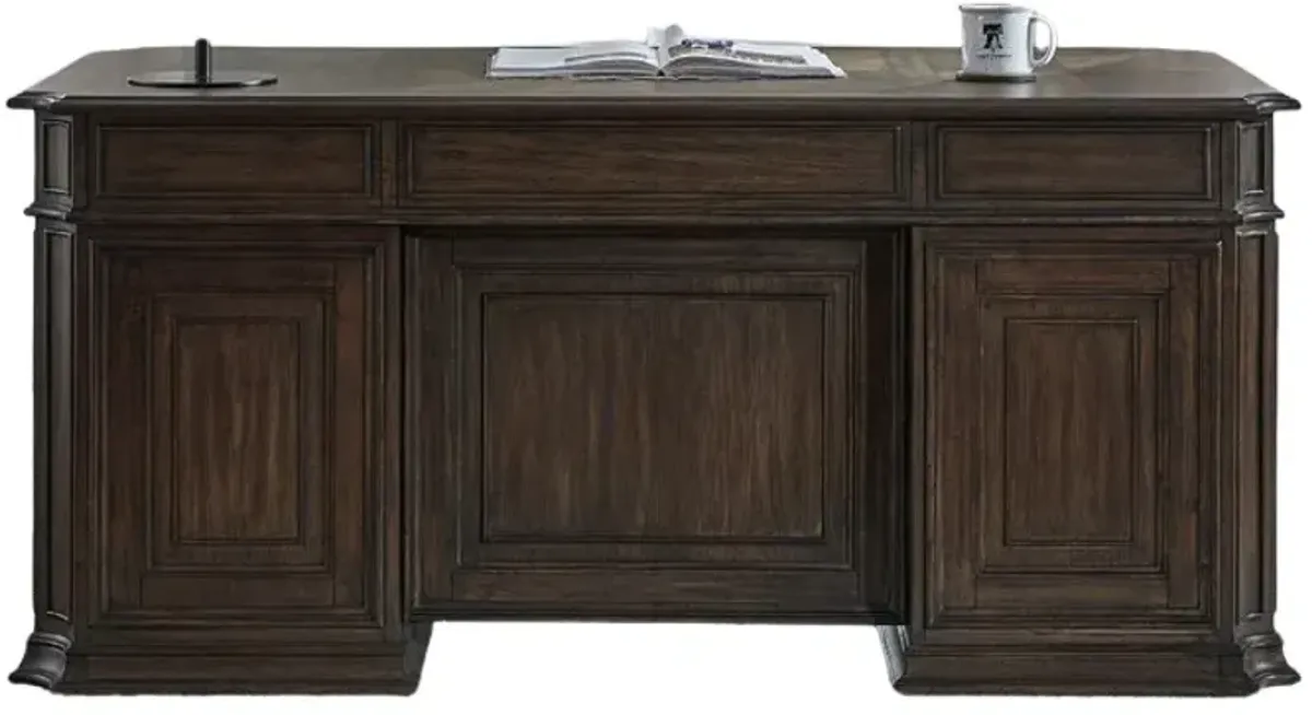 Liberty Furniture Provence Park Chateau Brown Jr Executive Desk