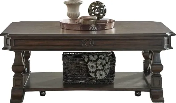 Liberty Furniture Provence Park Chateau Brown Cocktail Table
