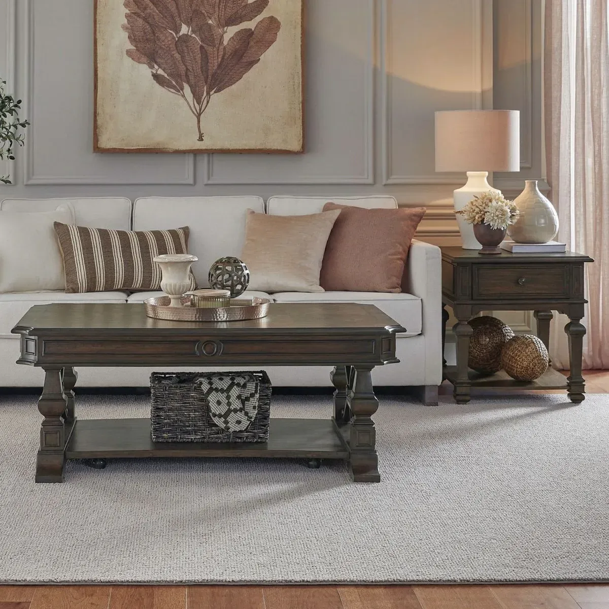 Liberty Furniture Provence Park Chateau Brown End Table