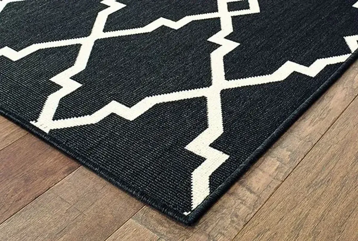 Oriental Weavers Marina Black 5'x8' Rug