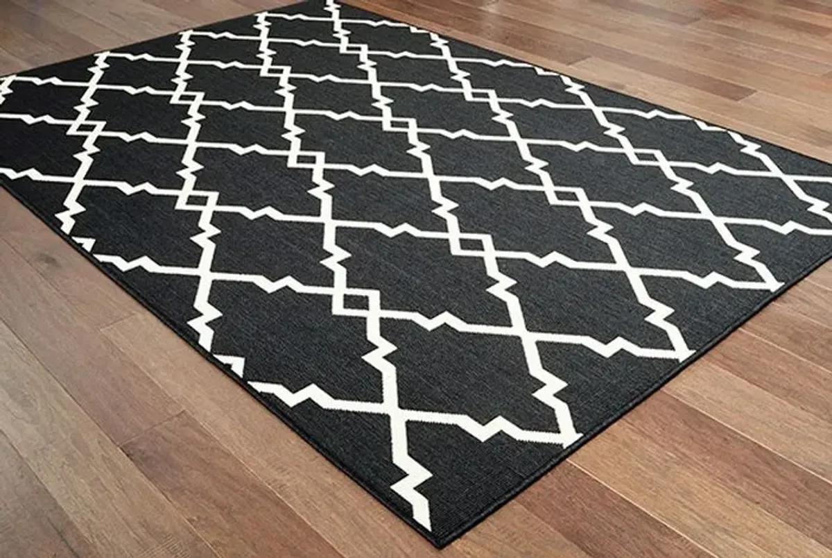Oriental Weavers Marina Black 5'x8' Rug