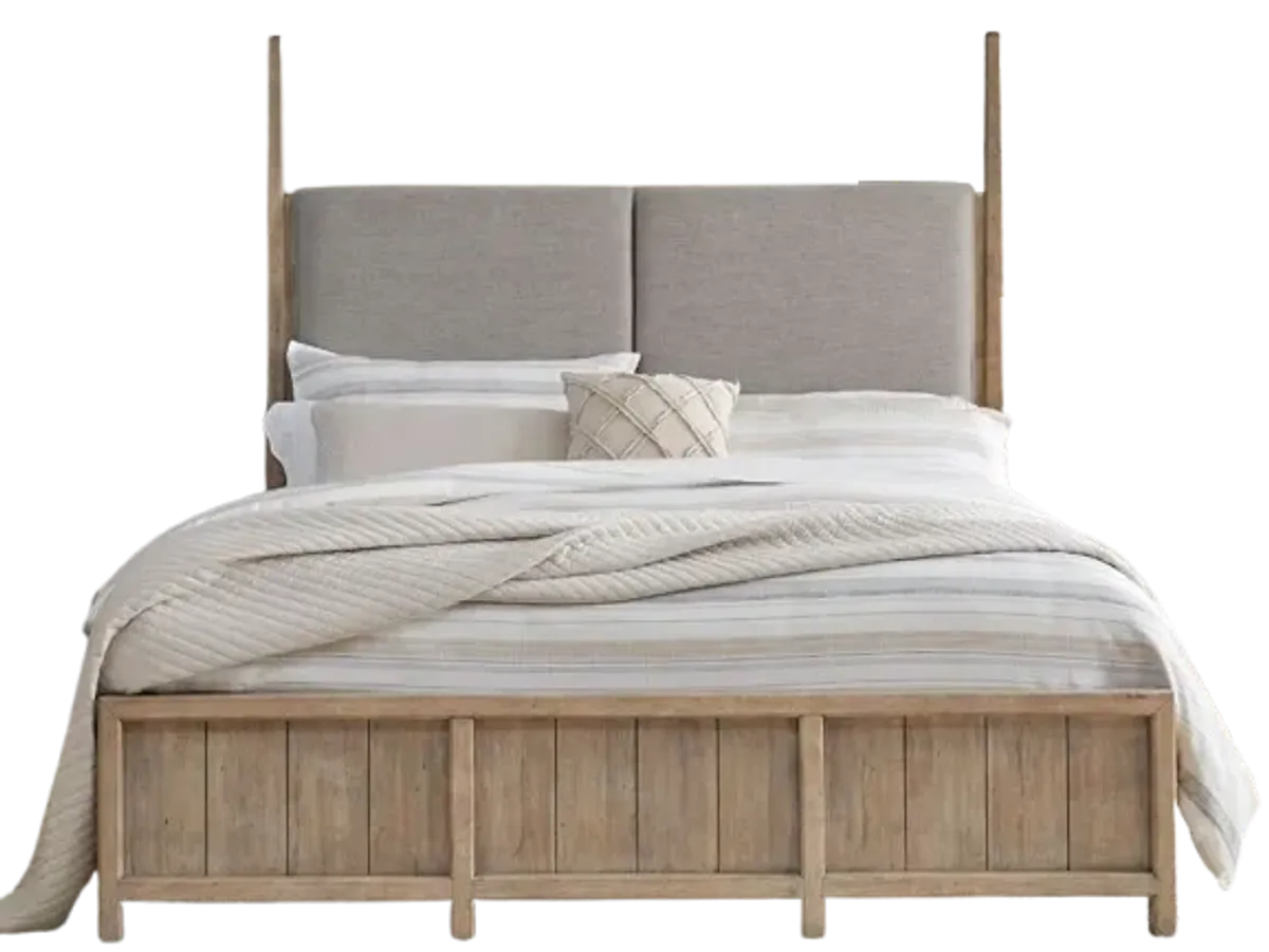 Liberty Furniture Proximity Place Barley Buff King Poster Bed