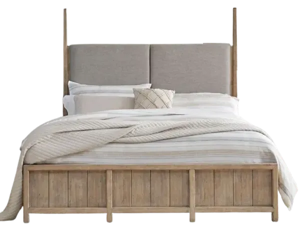 Liberty Furniture Proximity Place Barley Buff Queen Poster Bed