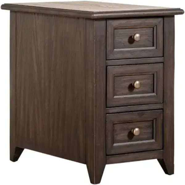 Liberty Furniture Mill Creek Peppercorn Side Table