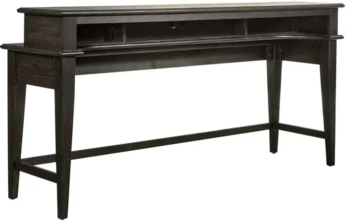 Liberty Furniture Mill Creek Peppercorn Console Bar Table