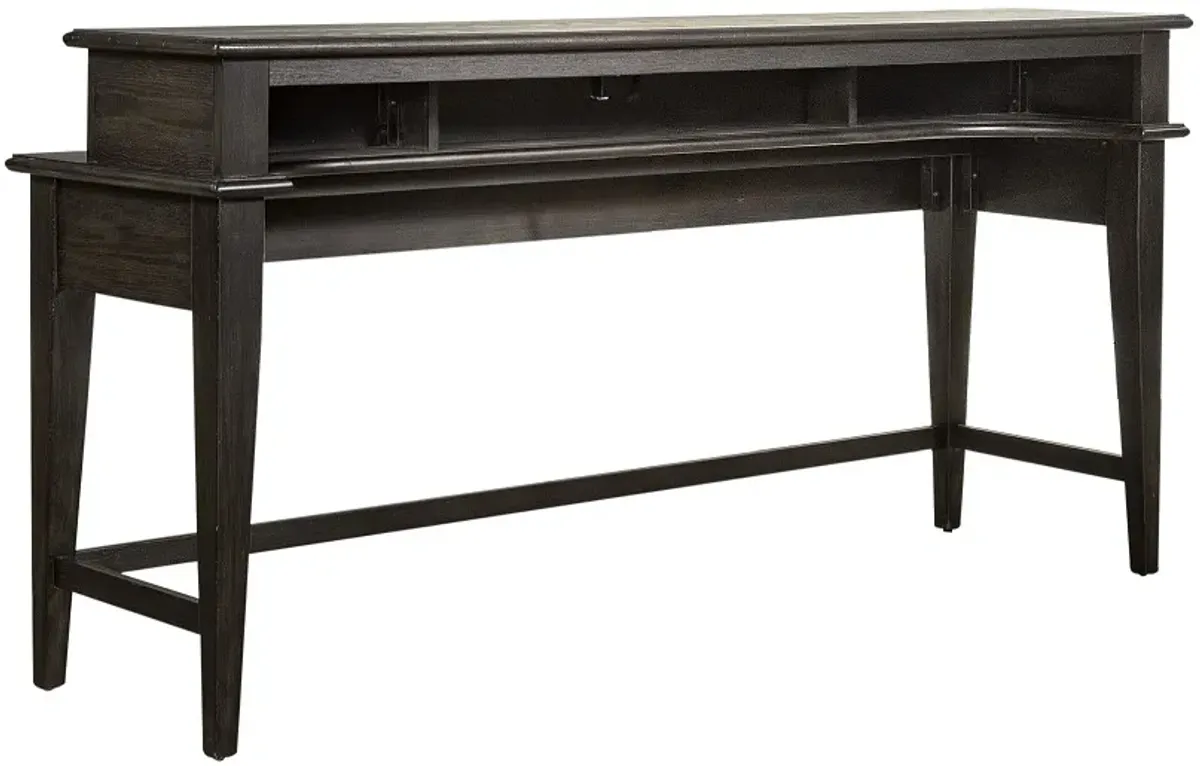 Liberty Furniture Mill Creek Peppercorn Console Bar Table