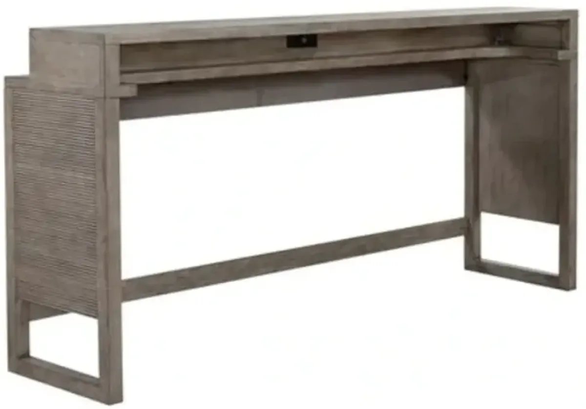 Liberty Furniture Bartlett Field Dusty Taupe Console Bar Table 