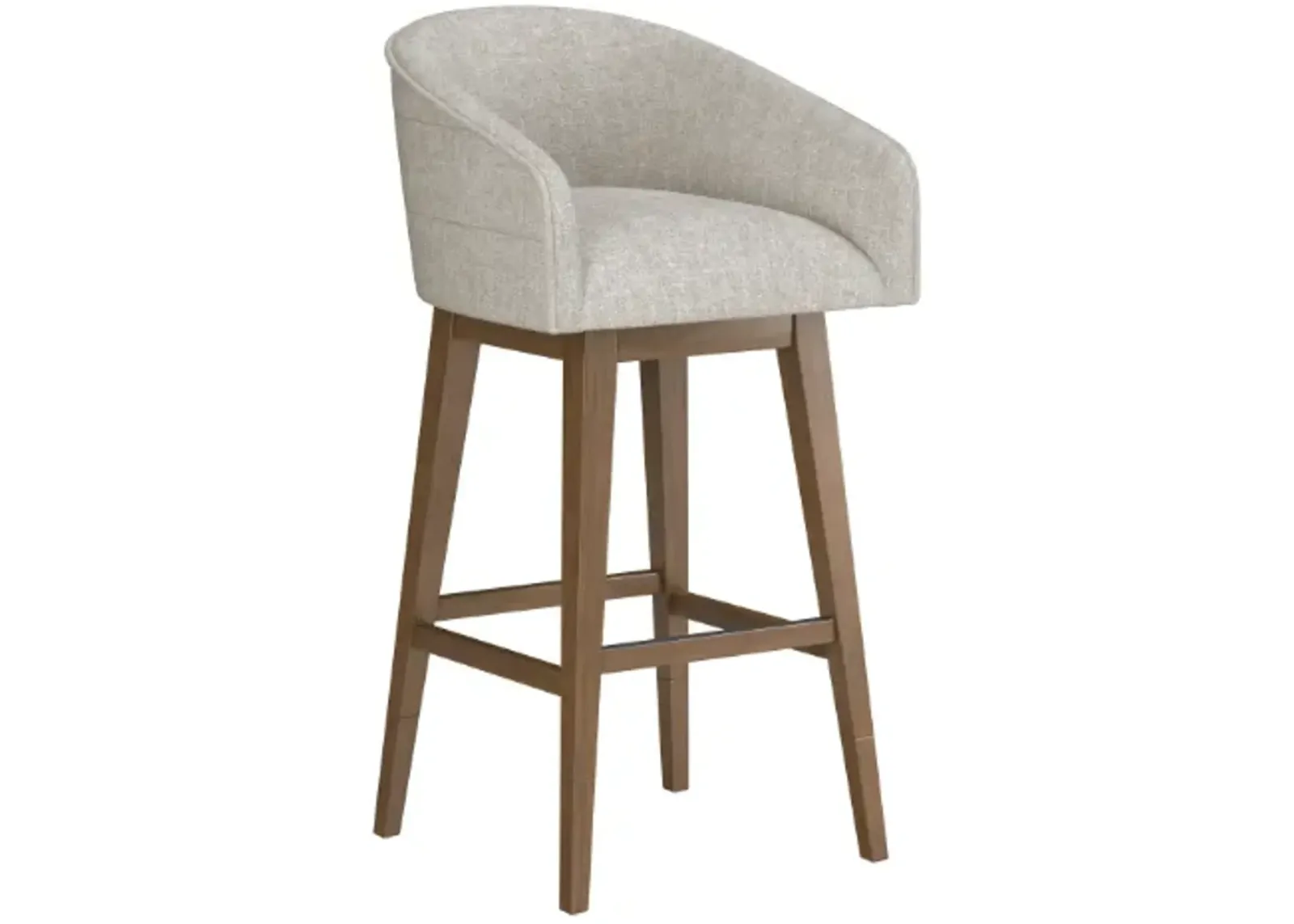 HH2 Home Uniquely Yours Medium Brown/Oatmeal Swivel Stool