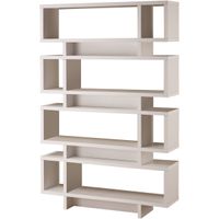 Coaster® White 4-Tier Open Back Bookcase