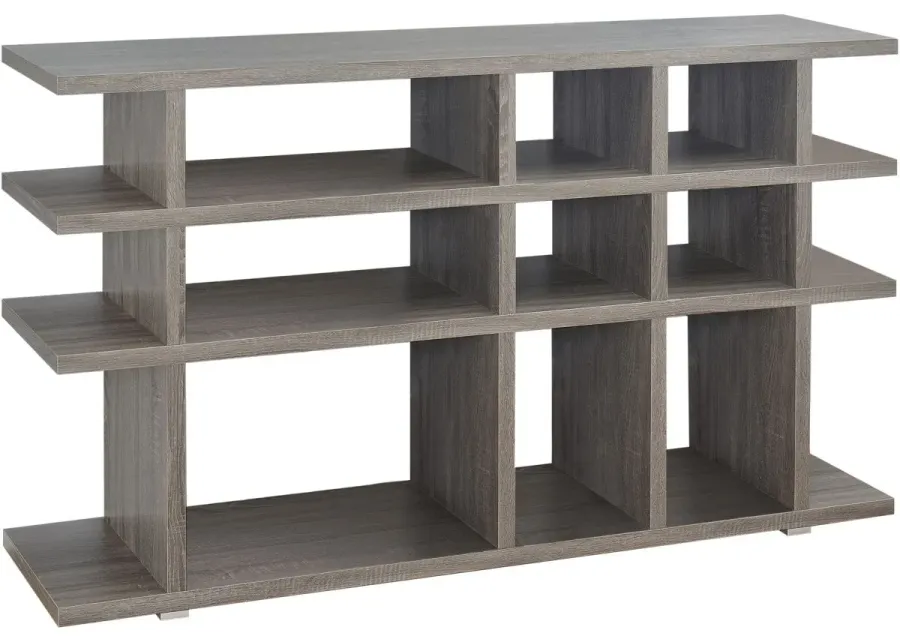 Coaster® Santos Weathered Grey 3-Tier Bookcase