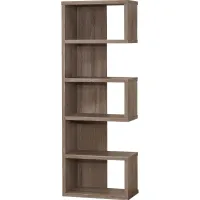 Coaster® Joey Weathered Grey 5-Tier Bookcase