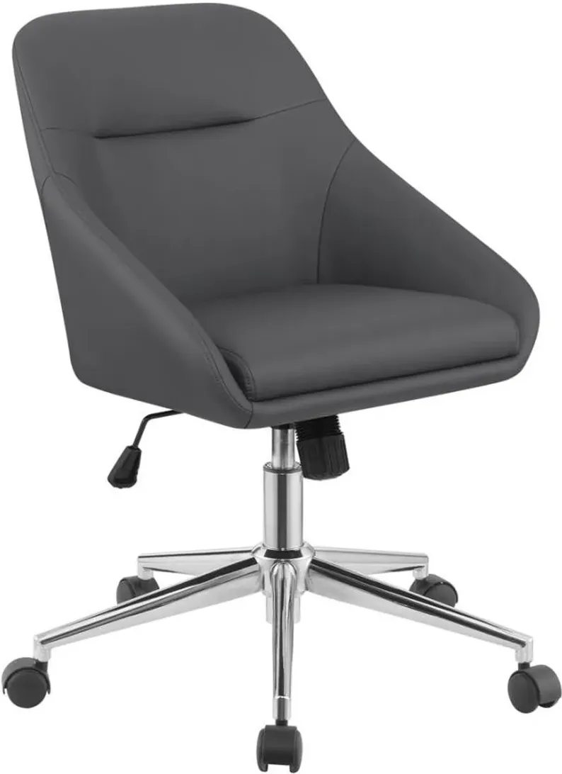 Coaster® Jackman Grey/Chrome Office Chair